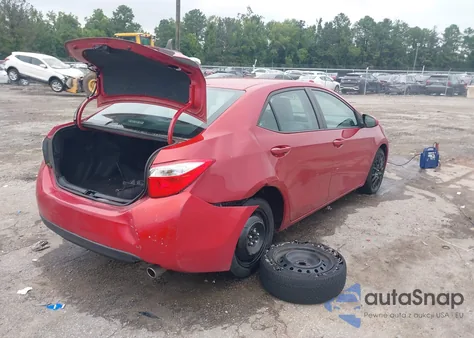 2015 Toyota Corolla Le из США, поврежденный, VIN 2T1BURHE3FC292582